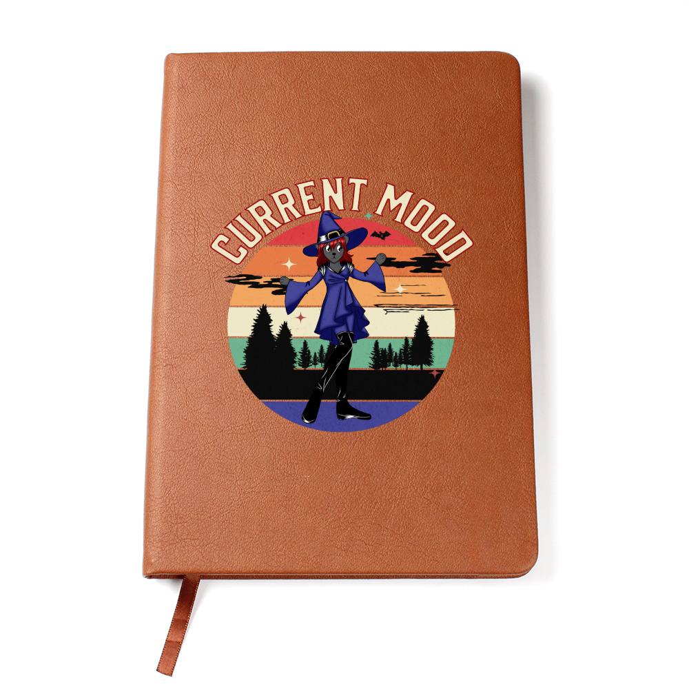 Current Mood Chiweenie Witch Graphic Leather Journal