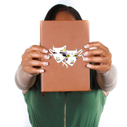 Non-Binary Pride Comedy Tragedy Theatre Mask Journal