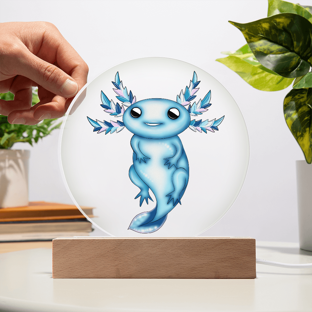 Charming LED Axolotl Plaque - Ideal for Creating a Cozy Winter Room Atmosphere