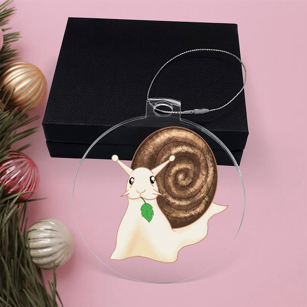 Sweet Snail Personalized Acrylic Bulb Ornament