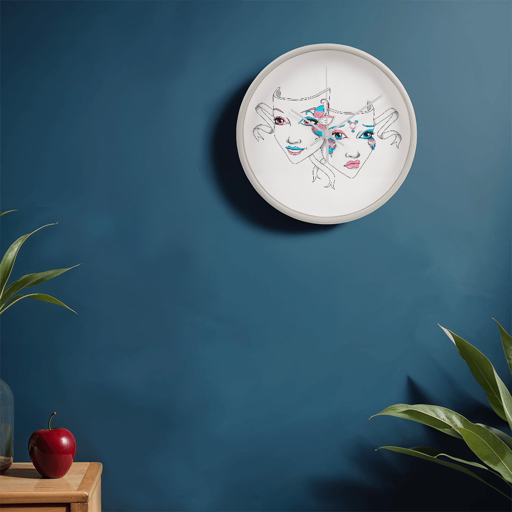 Trans Pride Wall Clock