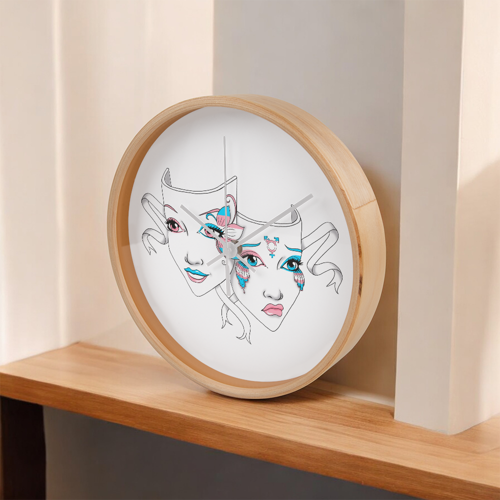 Trans Pride Wall Clock