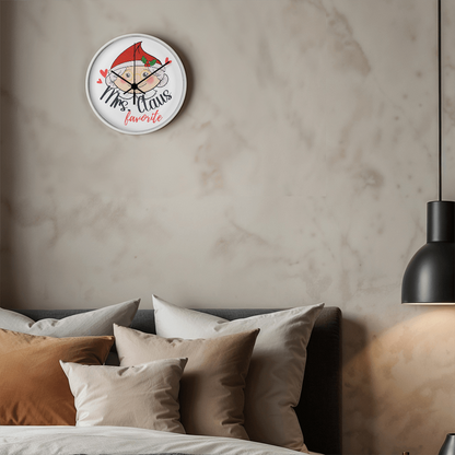 Mrs. Claus's Favorite 10” Wood Wall Clock