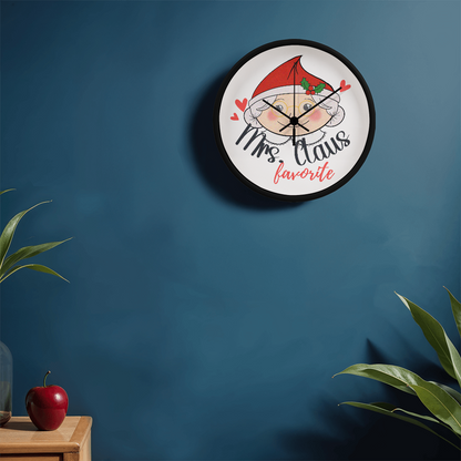 Mrs. Claus's Favorite 10” Wood Wall Clock