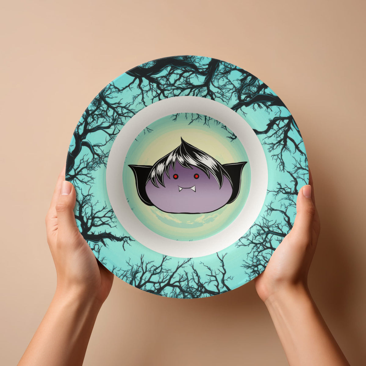 Vampire Dumpling Bowl – Cute Gothic 8.5" Bowl
