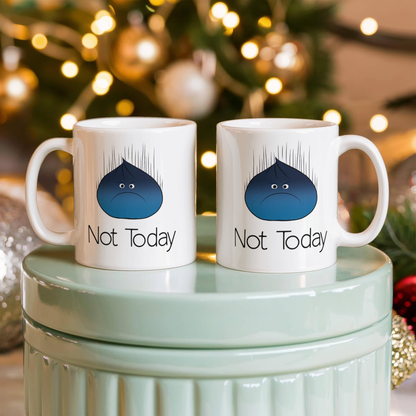 Not Today Moody Dumpling Mug – Cute Grumpy Dumpling Coffee Cup