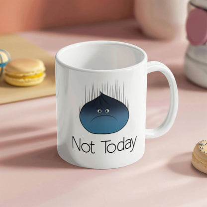 Not Today Moody Dumpling Mug – Cute Grumpy Dumpling Coffee Cup