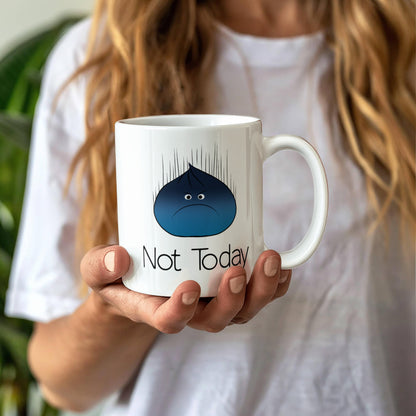 Not Today Moody Dumpling Mug – Cute Grumpy Dumpling Coffee Cup
