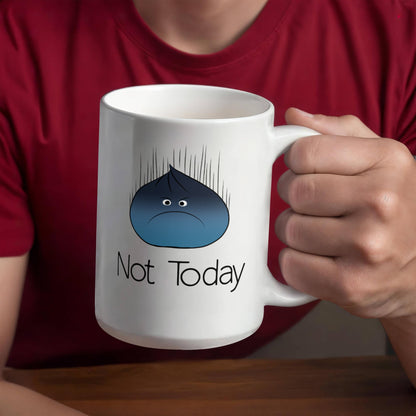 Not Today Moody Dumpling Mug – Cute Grumpy Dumpling Coffee Cup