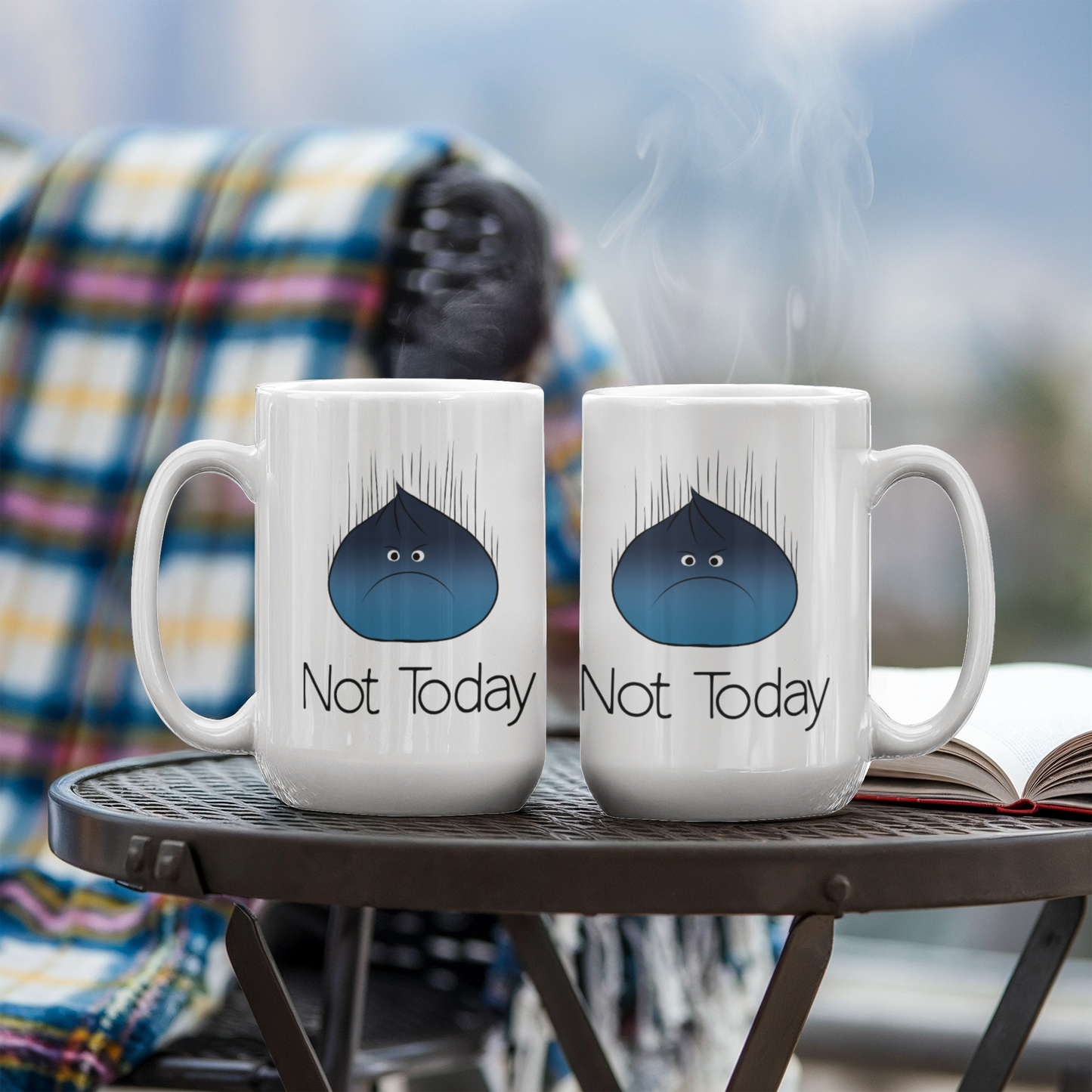 Not Today Moody Dumpling Mug – Cute Grumpy Dumpling Coffee Cup