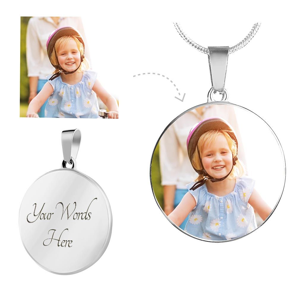 Personalized Photo Circle Necklace