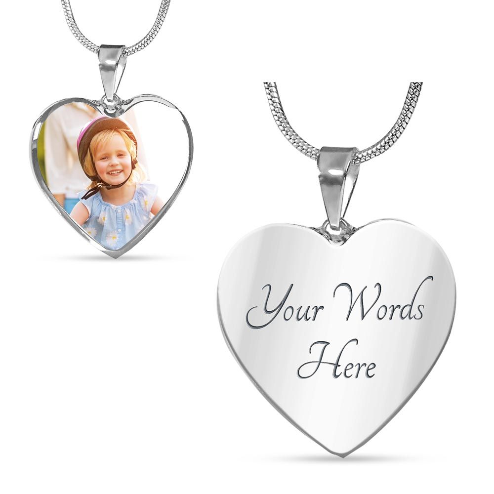 Photo Heart Necklace
