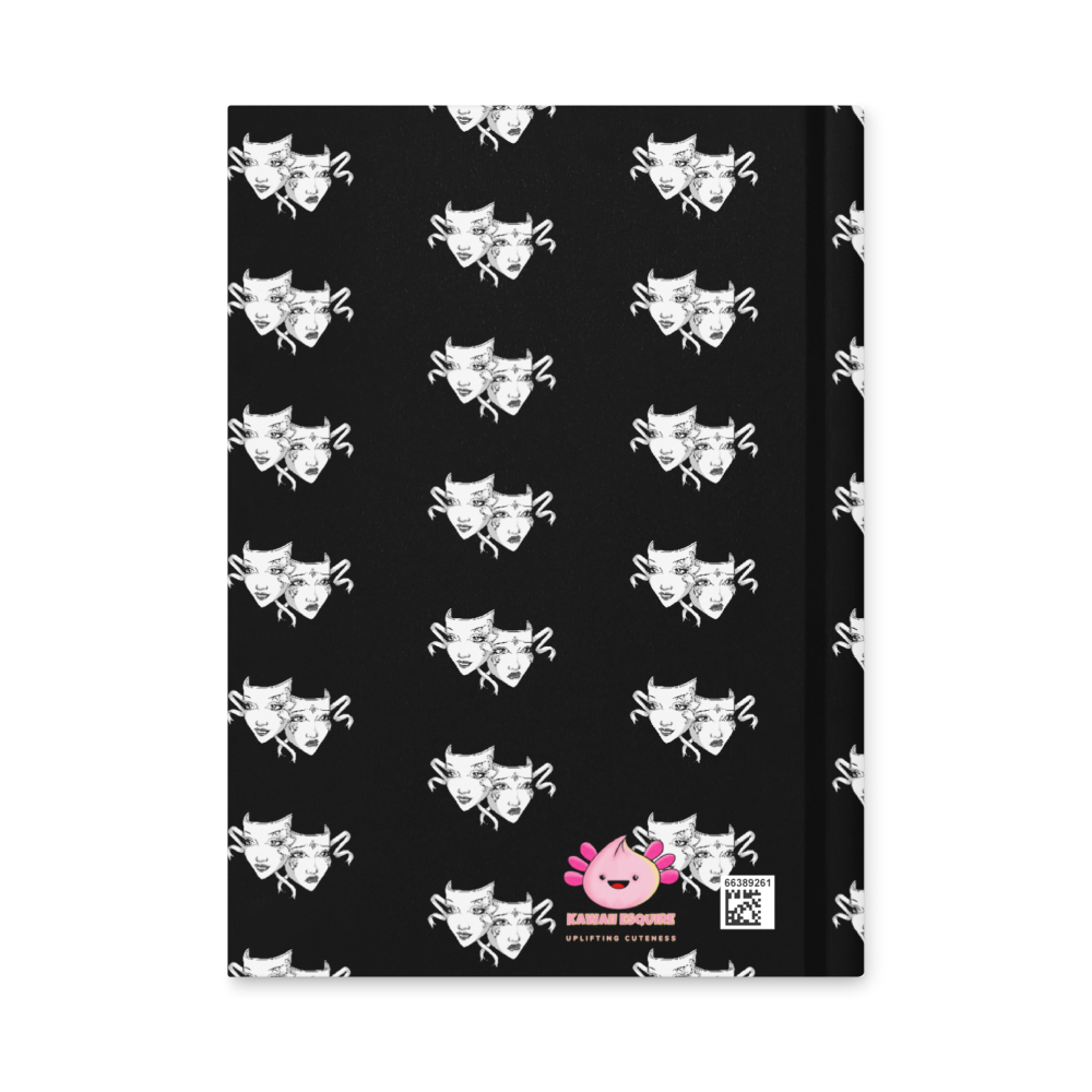 Drama Mask Hardcover Journal Matte