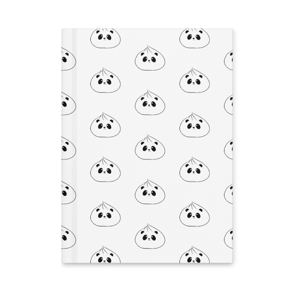 Panda Dumpling Hardcover Journal Matte