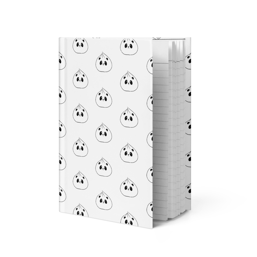 Panda Dumpling Hardcover Journal Matte