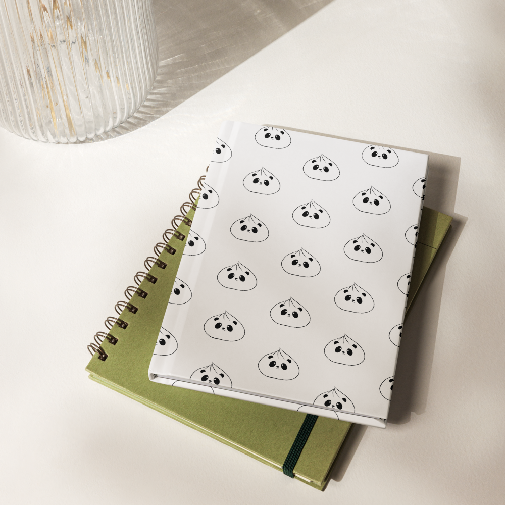 Panda Dumpling Hardcover Journal Matte