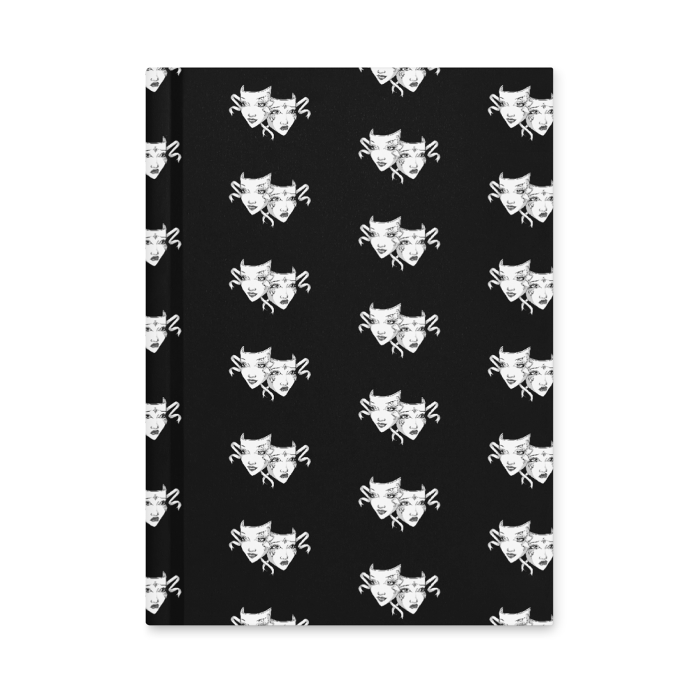 Drama Mask Hardcover Journal Matte