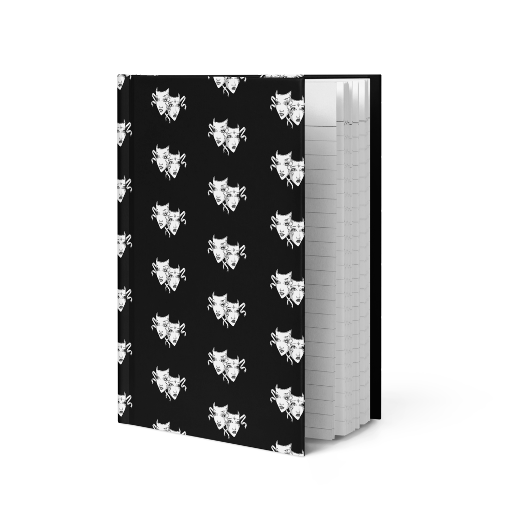 Drama Mask Hardcover Journal Matte