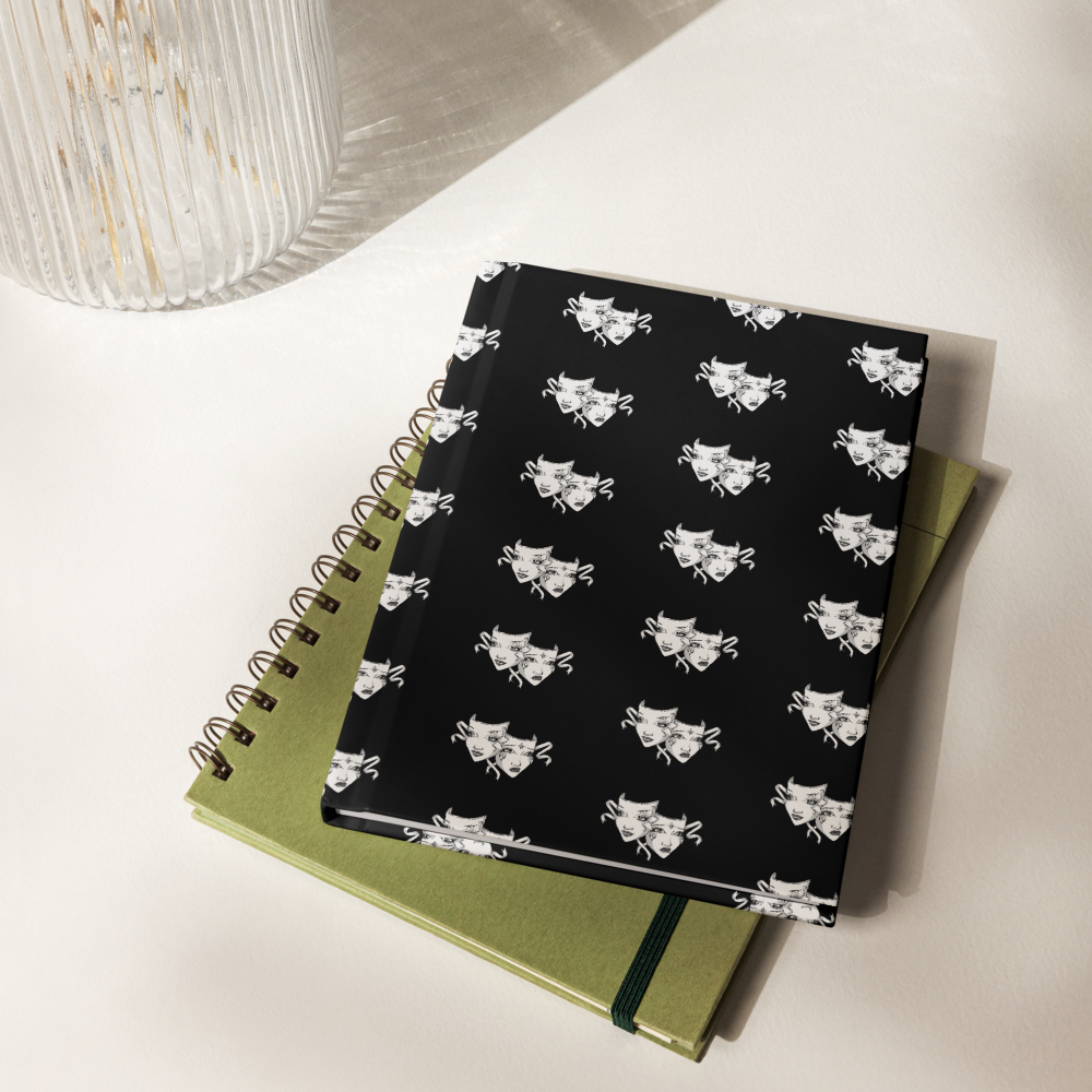 Drama Mask Hardcover Journal Matte