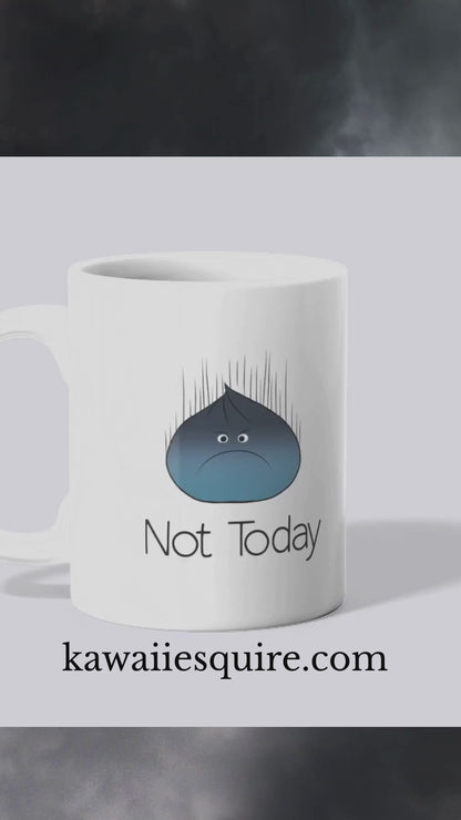 Not Today Moody Dumpling Mug – Cute Grumpy Dumpling Coffee Cup