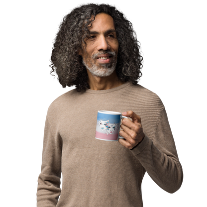Trans Pride Theatre Mask Glossy Mug