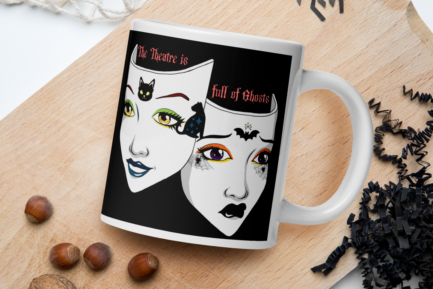 The Theatre is Full of Ghosts Halloween Mug