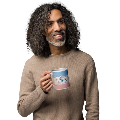 Trans Pride Theatre Mask Glossy Mug