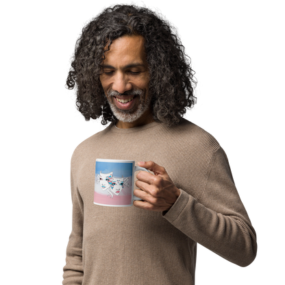 Trans Pride Theatre Mask Glossy Mug